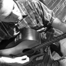 Black & White backyard shot