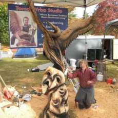 Pro Chainsaw Carver in the Champion Race