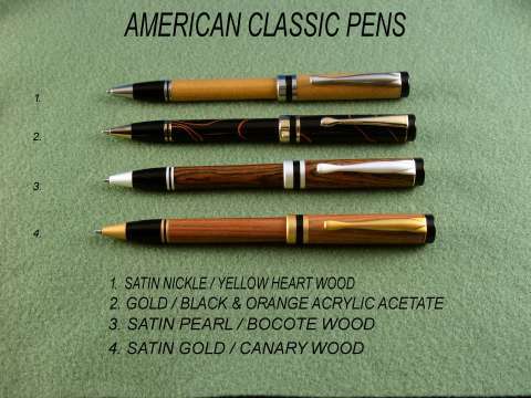 Hand turned pens