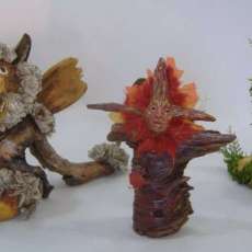 Mixed Clay/Wood Forest Folk