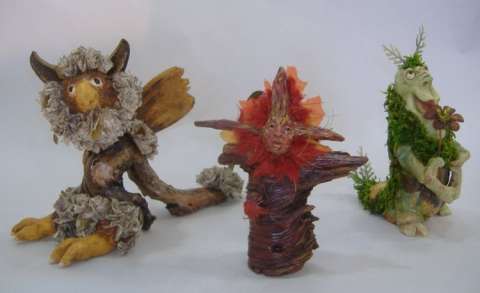 Mixed Clay/Wood Forest Folk