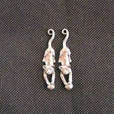 Reaching Cat Earrings