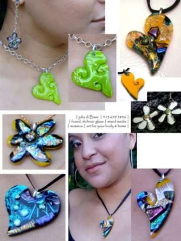 fused dichroic glass jewelry