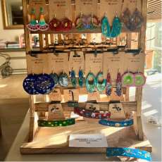 Large Enamel Earrings