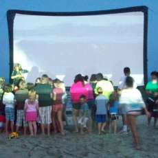 Movies On the Beach Are Great!!