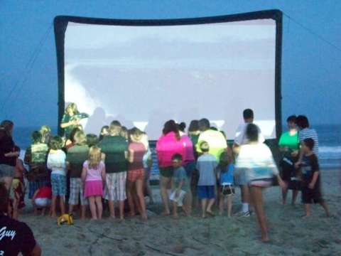 Movies On the Beach Are Great!!