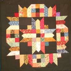 Scrappy Black Wallquilt