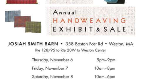 Weavers Guild of Boston Exhibit and Sale