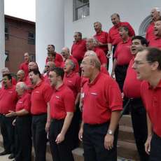 Harmonizers entertaining the crowd