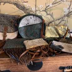 Hair on Leather Purses, Handmade in USA