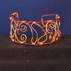 Hammered Copper Wiire Cuff