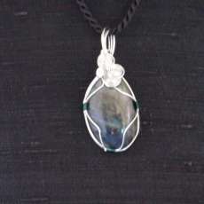 Wrapped Labradorite Pendant
