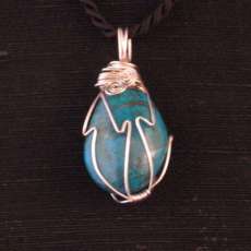 Semi-caged Chrysocolla