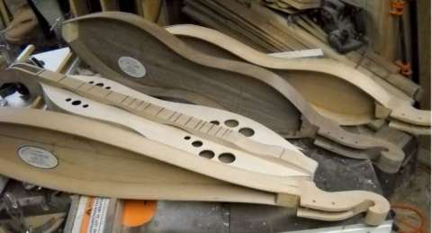 Busy at New Traditions Dulcimers & Wood Works