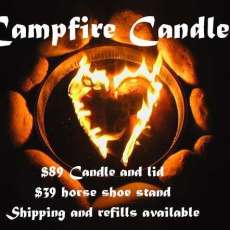 Heart-shaped wick candle burning