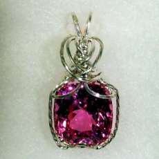 Pink Topaz Pendant