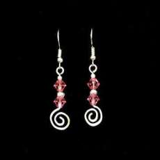 Pink Crystal Earrings