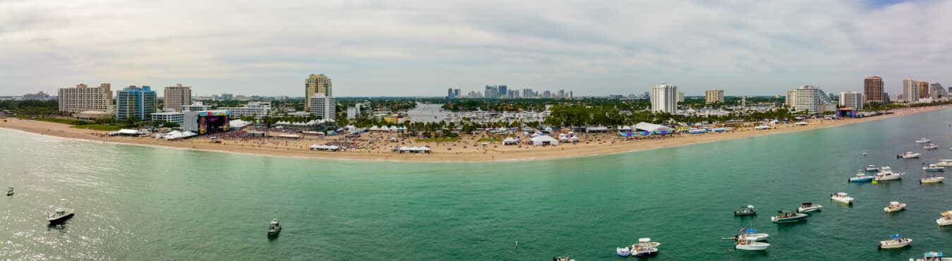 The Tortuga Music Festival on Fort Lauderdale Beach, Florida