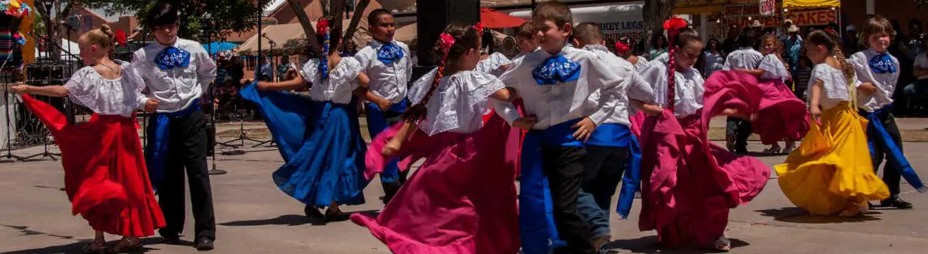 The annual Cinco de Mayo Fiesta in the historic village of Mesilla near Las Cruces, New Mexico