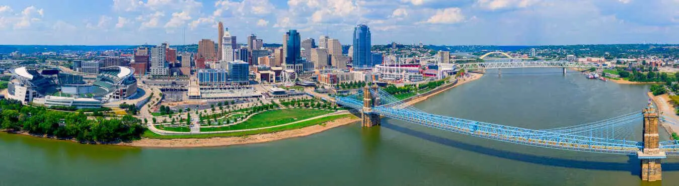 The beautiful Cincinnati, Ohio skyline