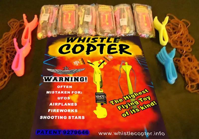 - 8 ext wings 8 ex batt etc Whistle Copter 8 Whistle copers 8 Slingshots 