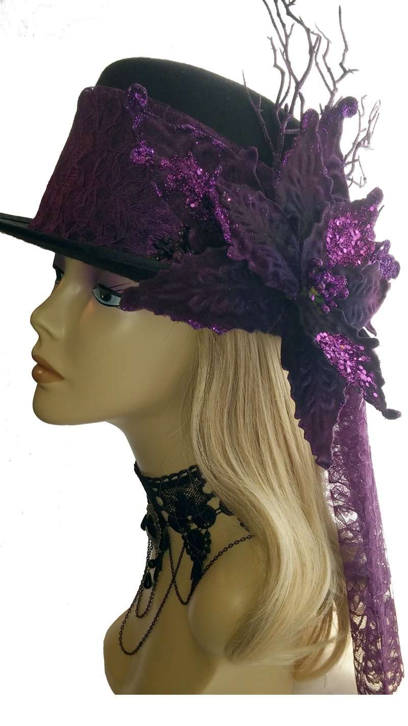 purple xmas hat