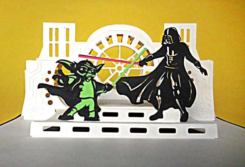 Handmade Pop Up 3D Star Wars II Greeting Card | Igiftsandcards ...