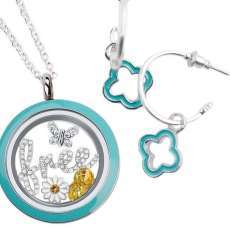 Origami Owl Locket and Earring