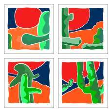 Saguaro Alive Series / Four Limited, Numbered Prints
