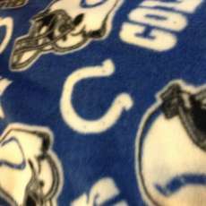 Colts tied fleece blanket
