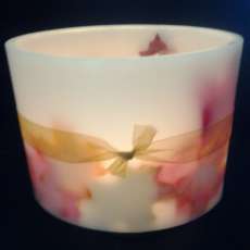 Cypress & Apples Fall Leaves Hurricane Candle (Luminary)