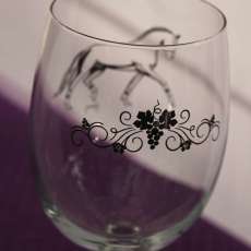 Black Horse Wine Glasses