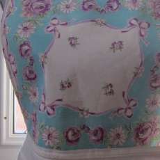 Apron with vintage linens