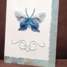 Blue Butterfly Card