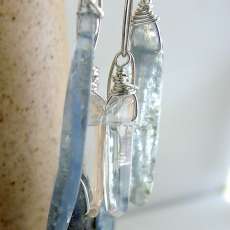 Kyanite Dangle Earrings Sterling Silver