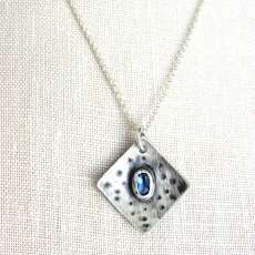 London Blue Topaz Silver Design Necklace