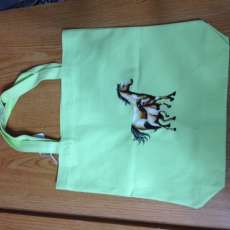 Canvas Tote with Mare and Foal