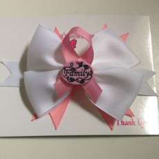 Breast cancer bows