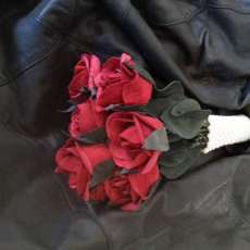 Leather roses