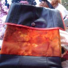 Fall Leather Book Bag