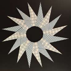 Spiky Snowflake Wreath
