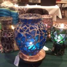 Stained Glass Vases