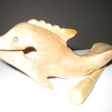 wooden dolphin