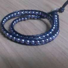 Handmade Chan Luu Style leather wrap bracelet