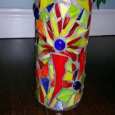 Stained Glass Vases- You choose the colors!!