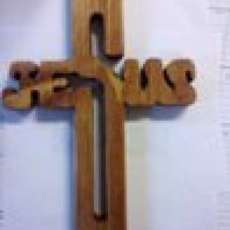 7" Wall Wooden Jesus Cross