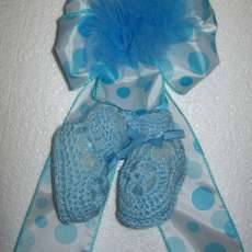Beautiful gift bow/decor for baby boy/baby shower
