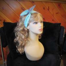 Handmade Dolly Bow Headband with Enclosed Wire