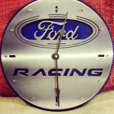 Ford Racing Clock