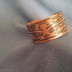 Copper Bracelet with Mystic Design